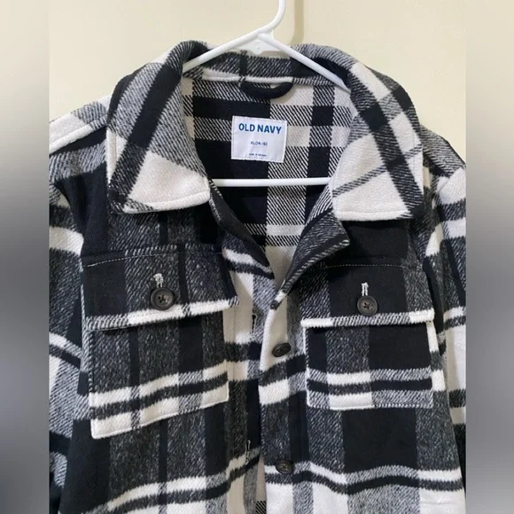 Girls Flannel Plaid Long Sleeve Shirt Jacket Shackets - Picture 4 of 4